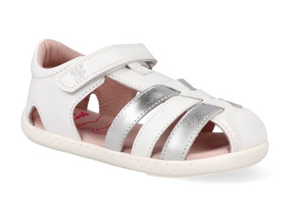 252332 C313 barefoot detske sandaly garvalin sauvage blanco y plata 1