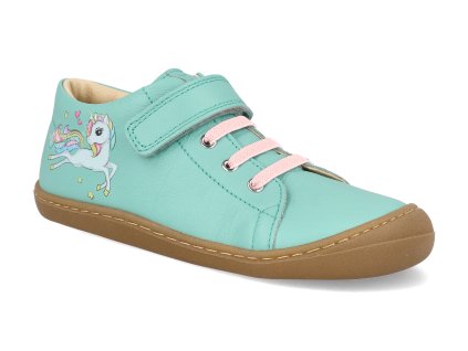 06M026.101 320 barefoot detske tenisky koel bonny unicorn mint 1