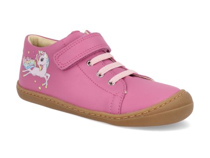06M026.101 650 barefoot detske tenisky koel bonny unicorn fuchsia 1