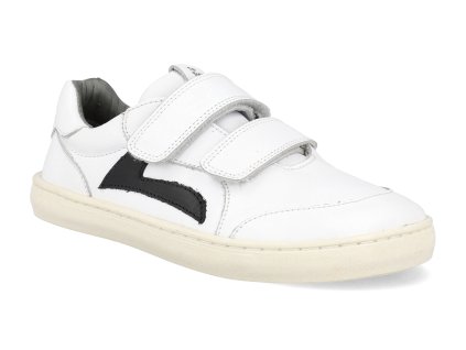 CB.LAN1 649 barefoot detske tenisky tip toey joey landy white black 1