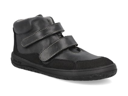 BELLA MV C S barefoot detske kotnikove boty jonap bella m cerne slim 1
