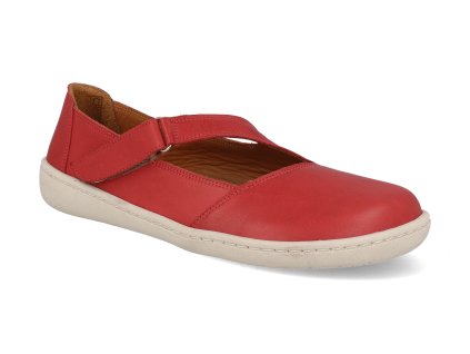 404496 TIMOTI FL 2 barefoot damske polobotky ktr timoti red 1