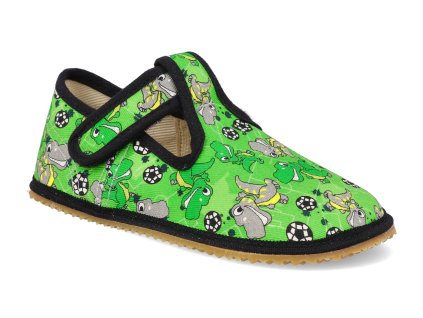BFN 170020 GD barefoot detske prezuvky beda playful bfn green dinoball 1