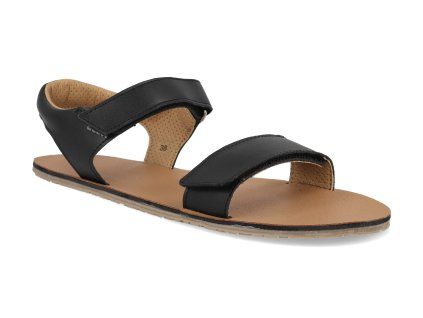 170010 SD W NL BL barefoot detske sandaly beda black 1