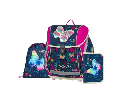 58985 skolni set 3 dilny oxybag premium light motyl 2