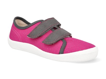 BFN170040 TEX W PS barefoot detske platenky beda playful bfn pink shine 1