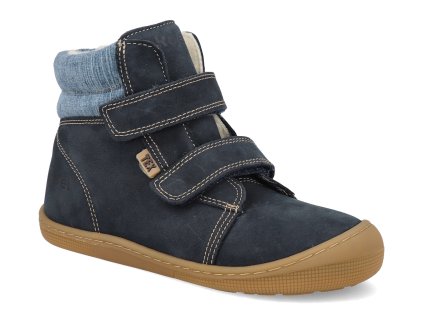 07T049.232 100 barefoot detske zimni boty koel dean 2 0 wp wool blue 1