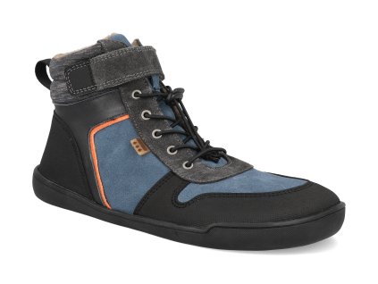 45337 623 barefoot kotnikove boty develab md ct sneaker laces velcro wr blue suede 1