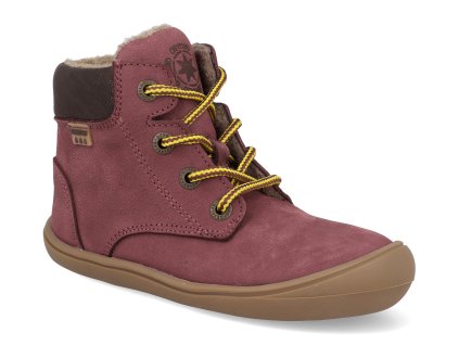 45213 434 barefoot detske kotnikove boty develab soft shoe laces wr burgundy 1