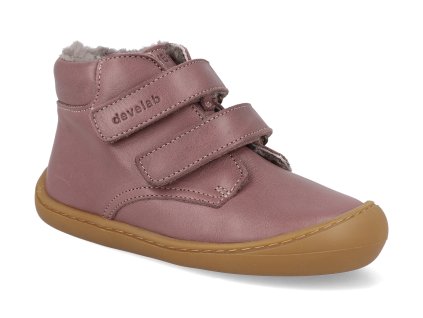 46212 472 barefoot detske kotnikove boty develab baby sft shoe velcro ll old pink 1
