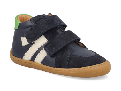 46044 693 barefoot detske kotnikove boty develab midcut 2 velcro leather blue combi 1