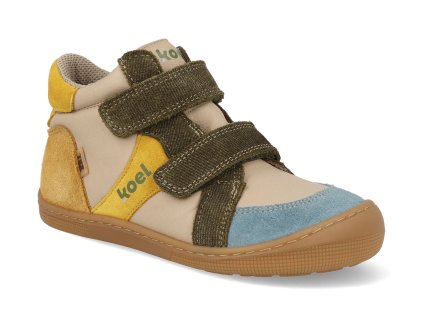 07T046.12K 360 barefoot detske kotnikove boty koel dari tex cotton olive 1