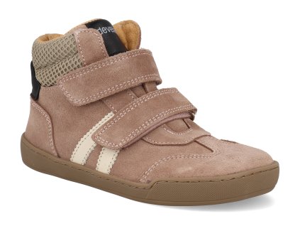 43013 473 barefoot detske kotnikove boty develab midcut sneak velc leather ex 43061 old pink 1