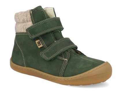 07T049.232 305 barefoot detske zimni boty koel dean 2 0 wp wool green 2 1