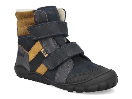 04T032.232 101 barefoot zimni boty koel milo 3 0 hydro wp navy cognac 1