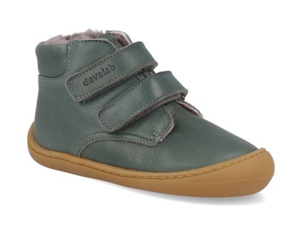 46212 532 barefoot detske kotnikove boty develab baby sft shoe velcro ll forest 1