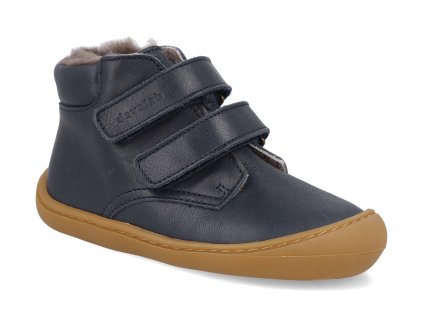 46212 632 barefoot detske kotnikove boty develab baby sft shoe velcro ll navy nappa 1