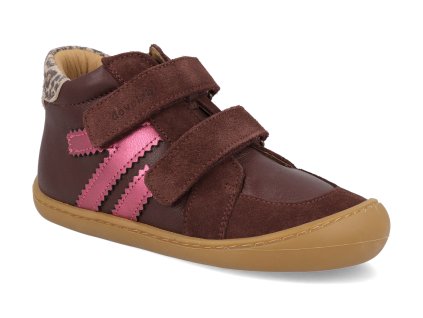 46044 439 barefoot detske kotnikove boty develab midcut 2 burgundy vinove 1