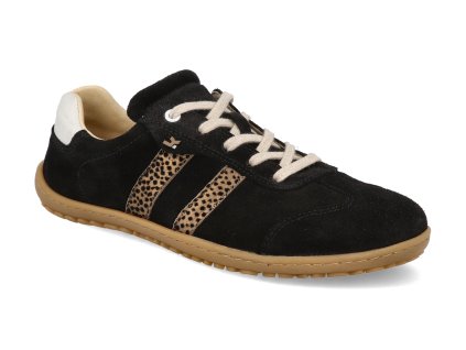25L024.301 003 barefoot damske tenisky koel ila suede black leopardo 1