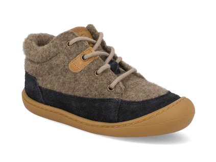 46238 693 barefoot detske kotnikove boty develab firststep sft shoe laces fl blue combi 1