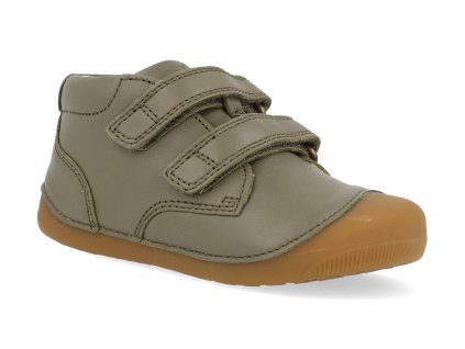 BG101219 6165 barefoot detske kotnikove boty bundgaard petit army green 1