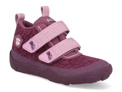00844 40178 680 barefoot detske kotnikove boty affenzahn minimal lowboot knit happy otter 1