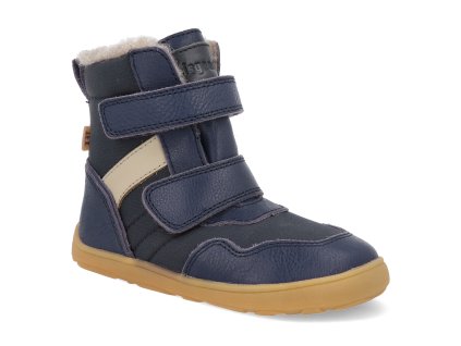 64129 1400 barefoot detske zimni boty bisgaard timo tex navy 1