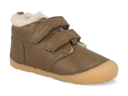 24113 2080 barefoot detske zimni boty bisgaard carter lamb khaki 1