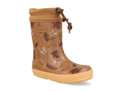 92009 9035 barefoot detske holinky bisgaard thermo fallen leaf brown 1