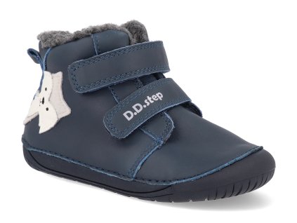 W070 52301A barefoot detske zimni boty d d step w070 52301a modre 1