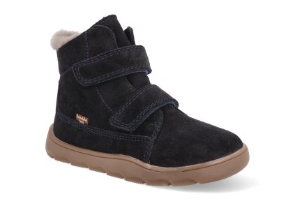 G2110151 barefoot detske zimni boty froddo zeru tex furry dark blue 2 1