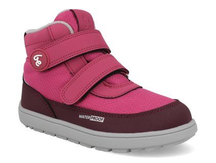 51490005 barefoot detske zimni boty be lenka zippu berry grey 1