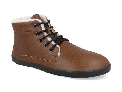 AHI 372 barefoot zimni boty ahinsa sundara winter ankle bare svetle hnede 1