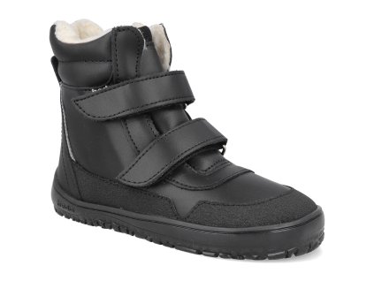 BFN170070 W MK SO BL barefoot detske zimni boty beda playful black 1