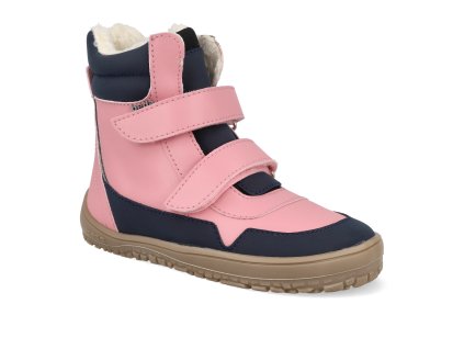 BFN170070 W MK NL RO barefoot detske zimni boty beda playful rose 1