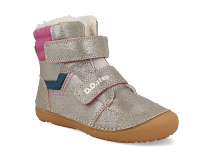 W063 52804D barefoot detske zimni boty d d step w063 52804d zlate 1