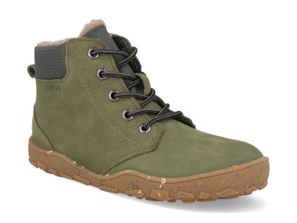 NL456712W580 barefoot detske zimni boty blifestyle schwarzbarstyle tex khaki 1