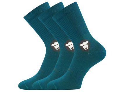 Barefoot merino modro zelena slozena