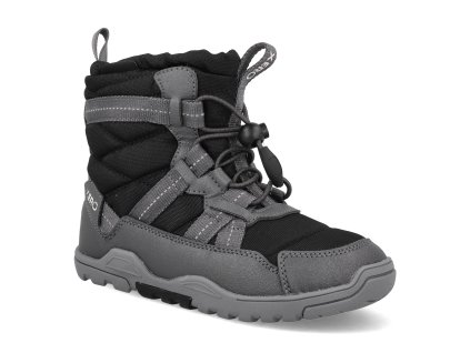 AEPY BLCK barefoot detske zimni boty xero shoes alpine pull on youth black 1