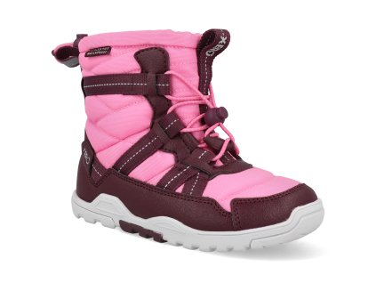 AEPY PINK barefoot detske zimni boty xero shoes alpine pull on youth pink fig 1