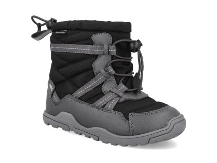 AEPC BLCK barefoot detske zimni boty xero shoes alpine pull on kids black 1