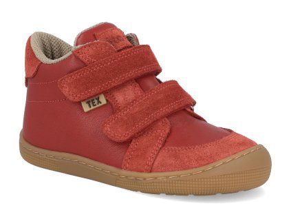 07T047.10K 200 barefoot detske kotnikove boty koel dimo tex napa red 1