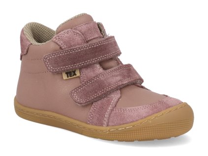 07T047.10K 600 barefoot detske kotnikove boty koel dimo tex napa old pink 1