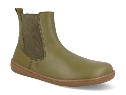 08 1008.4 TIMOTI FL barefoot damske zimni boty ktr timoti chelsea dark olive 1