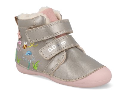 W015 52997 detske zimni boty d d step w015 52997 bronzove 1