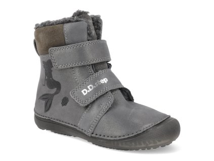 W063 52263A barefoot detske zimni boty d d step w063 52263a sede 1