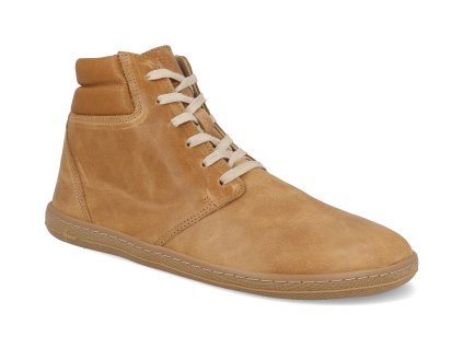 5046 004 02 barefoot kotnikove boty vasky terry high caramel 1