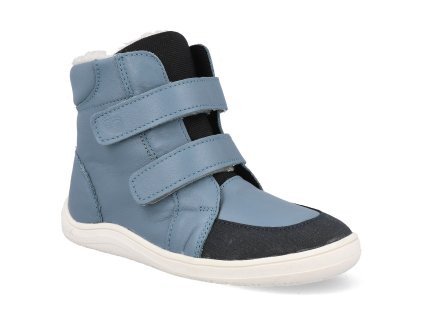 BB W DENIM ASF barefoot detske zimni boty baby bare febo winter denim asfaltico 1
