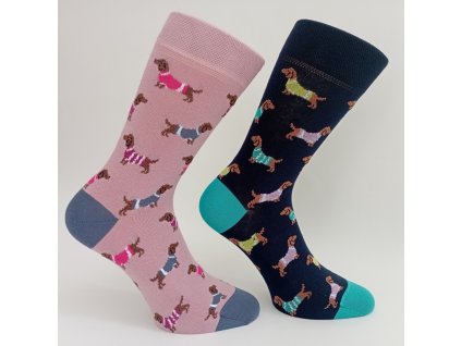 bavlnene ponozky jamnik (5)