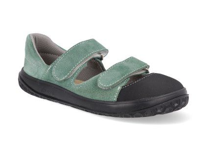 1160 0144 35 barefoot detske sandaly jonap b21 svetle zelene 1